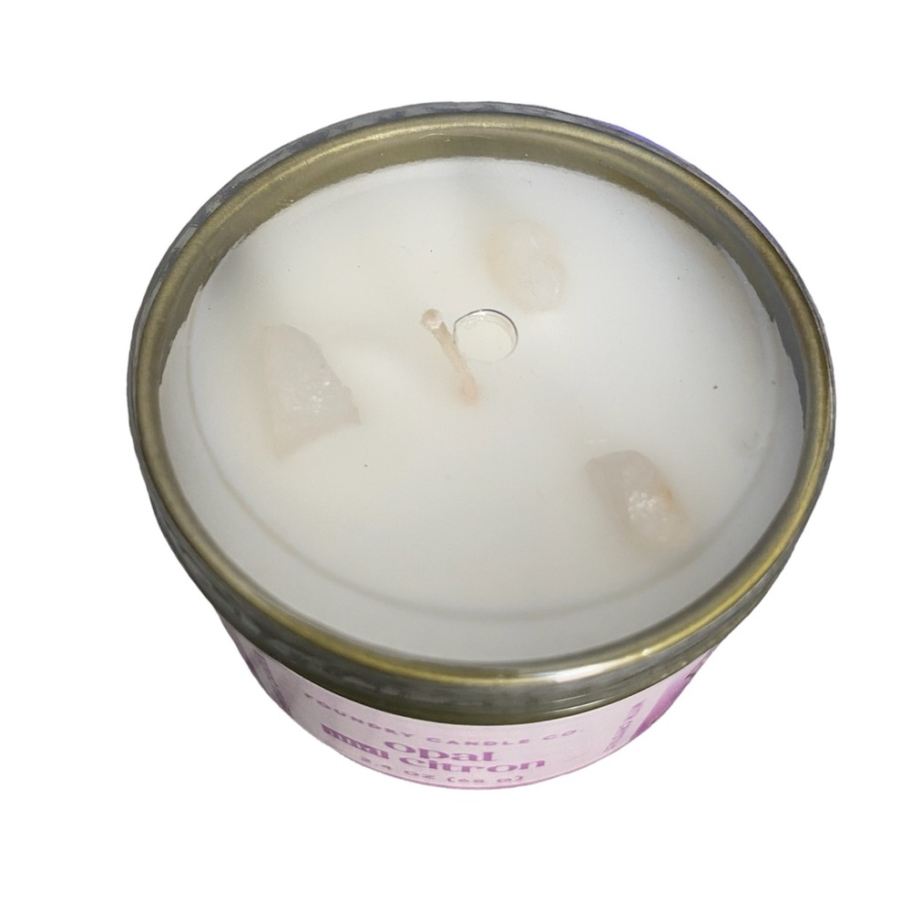 New! Any 2/$18! Foundry Amber Crystal & Citron Scented Candle - Picture 5 of 7